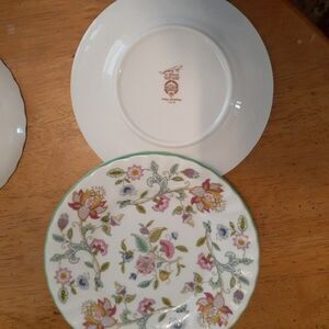 Minton China Haddon Hall bread and butter plate set of four plates